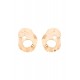 Flat earrings with a smooth surface