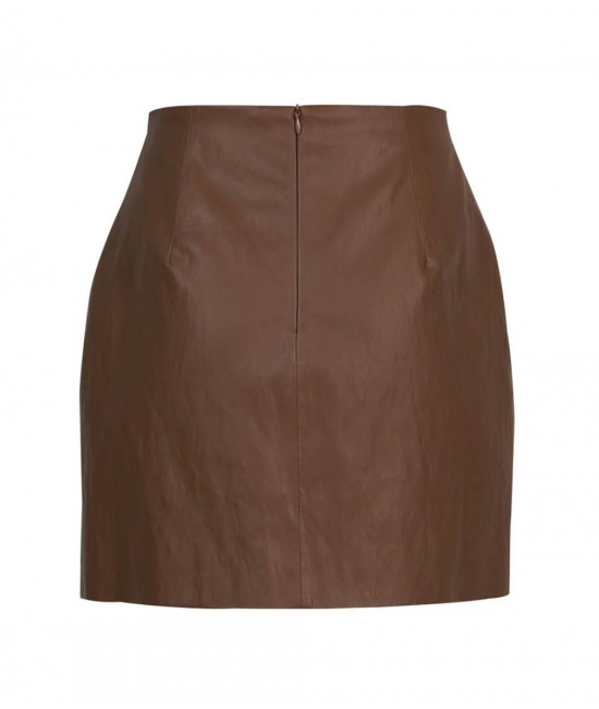 Vegan leather miniskirt