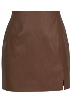 Vegan leather miniskirt