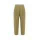Cropped straight trousers in wool