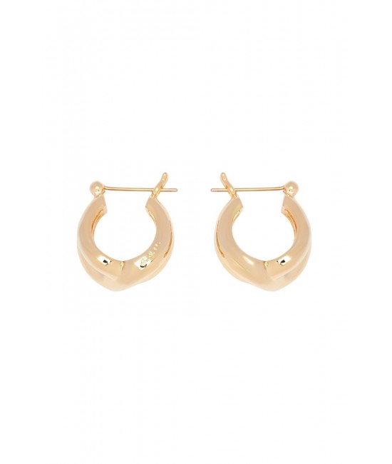 Twist semi-circular earrings