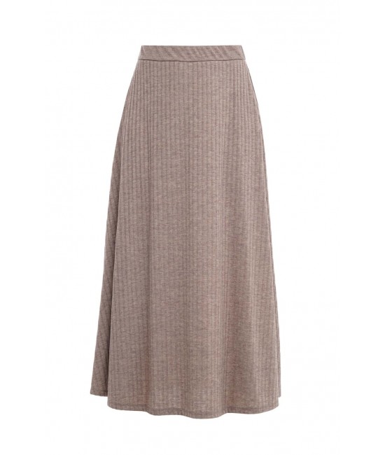 Knitted ribbed skirt