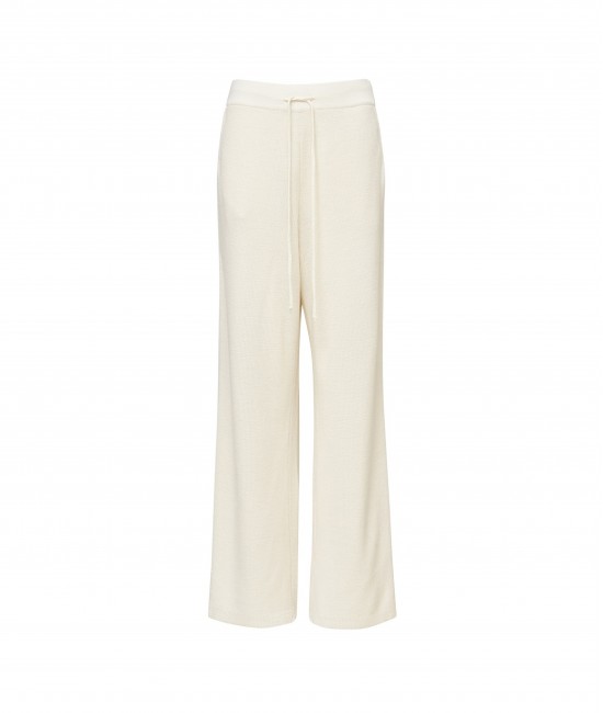 Straight fit knitted trousers