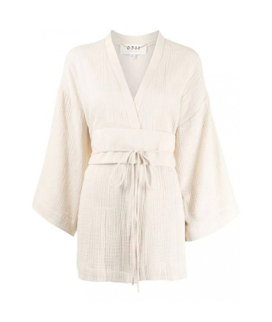 Tie waist kimono blouse