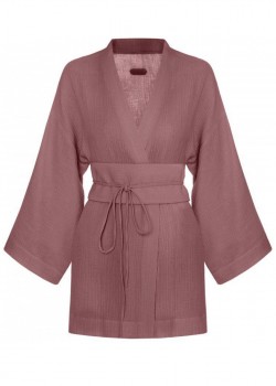 Блузка-кимоно с завязками на талии