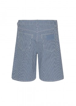 Striped Bermuda shorts