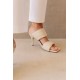 The square toe sandals