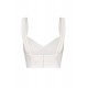 Bustier top with elastic straps