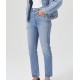 Blue high-rise jeans
