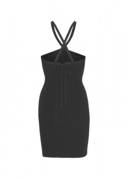 Чорна міні-сукня