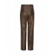 Brown leather pants