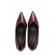 Brown natural leather pumps