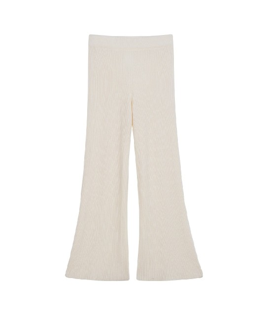 Straight fit knitted trousers