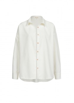 White basic corduroy shirt