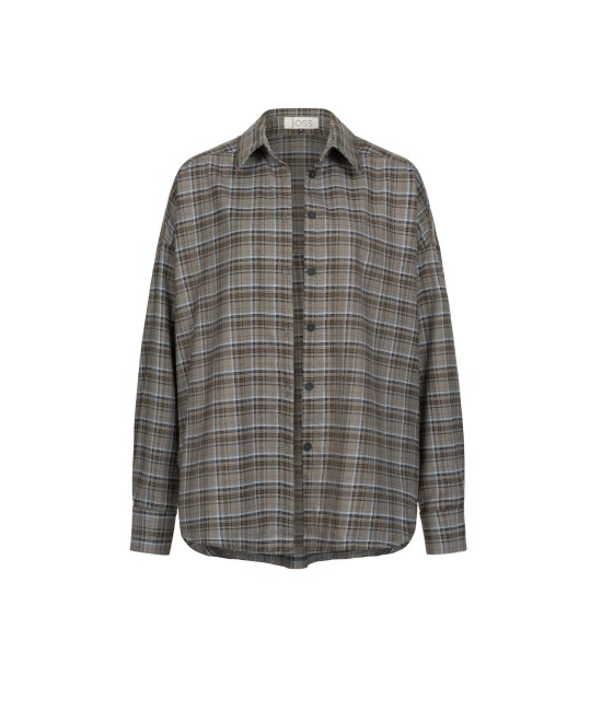 Checkered shirt with buttons