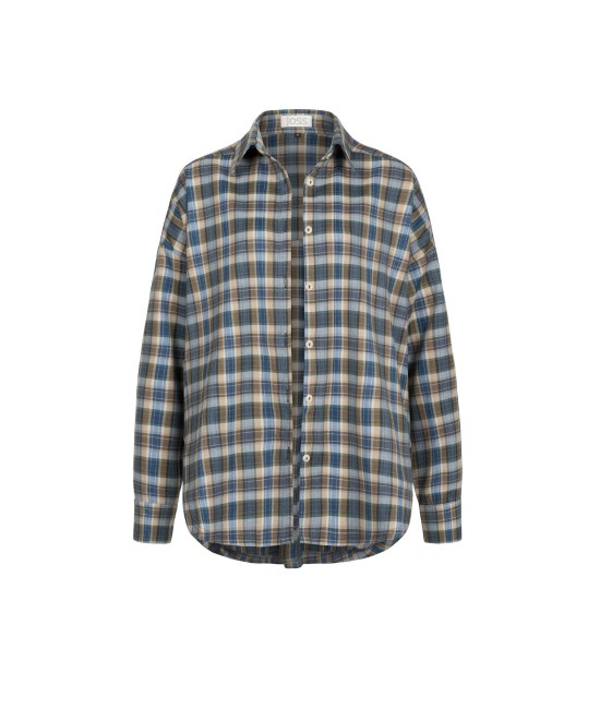 Checkered shirt with buttons