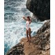 BIARRITZ White one-piece swimsuit with round necklines
