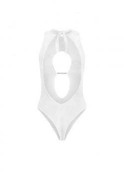 BIARRITZ White one-piece swimsuit with round necklines