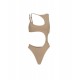 DIONE Beige swimsuit with cutouts