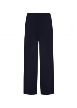 Wool culottes with a high waist