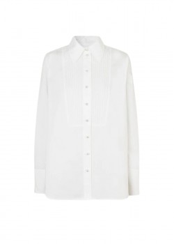White cotton shirt with buttons