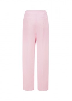 Розовые брюки с широкими брючинами