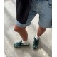 Green suede sneakers Green suede sneakers