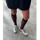 Silver leather sneakers Silver leather sneakers