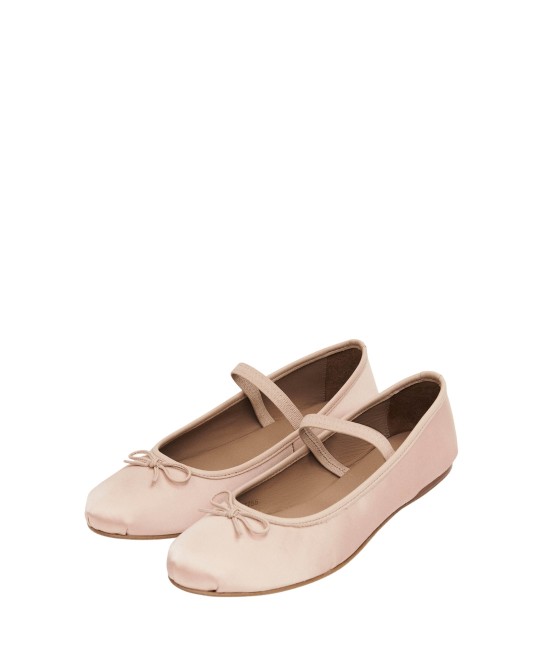 Pink ballet flat with bows Pink ballet flat with bows