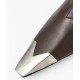 Brown geometric heeled boots Brown geometric heeled boots