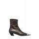Brown geometric heeled boots Brown geometric heeled boots