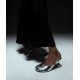 Silver sandals with semicircular toe