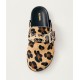 Leopard-print calf-hair clogs Leopard-print calf-hair clogs