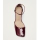 Burgundy patent leather heeled sandals Burgundy patent leather heeled sandals