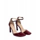 Burgundy patent leather heeled sandals Burgundy patent leather heeled sandals