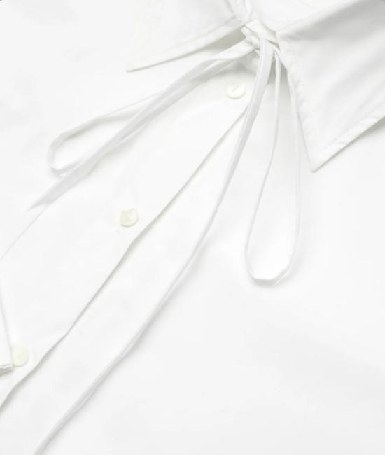White loose-fitting shirt