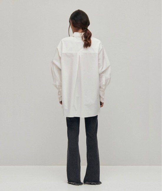 White loose-fitting shirt