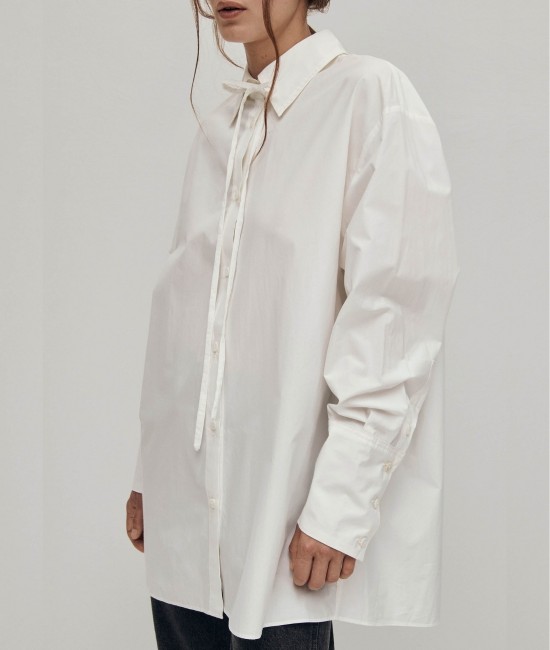 White loose-fitting shirt