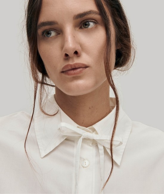 White loose-fitting shirt