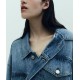 The blue denim jacket with pockets