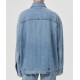 The blue denim jacket with pockets