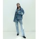 The blue denim jacket with pockets