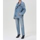 The blue denim jacket with pockets