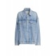 The blue denim jacket with pockets