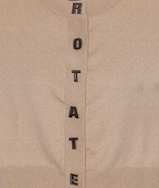 Beige knit cardigan with buttons Beige knit cardigan with buttons