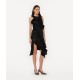 Black midi ruffle sequins dress Black midi ruffle sequins dress
