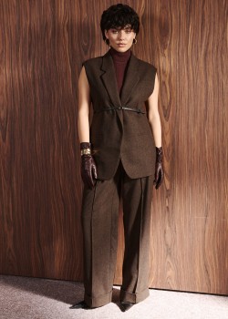 Brown wool vest