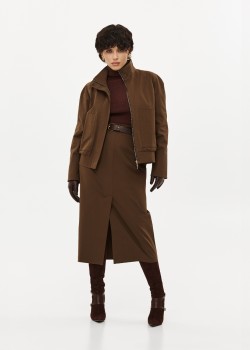 Brown cotton skirt