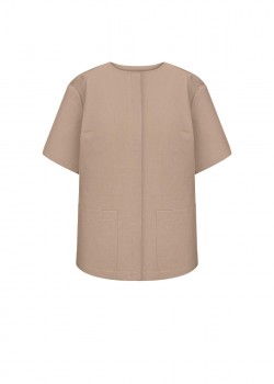 Beige cotton shirt