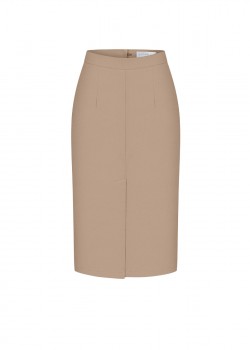 Beige cotton skirt